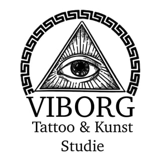 VIBORG Tattoo and Kunst Studie logo med altseende øje i trekant